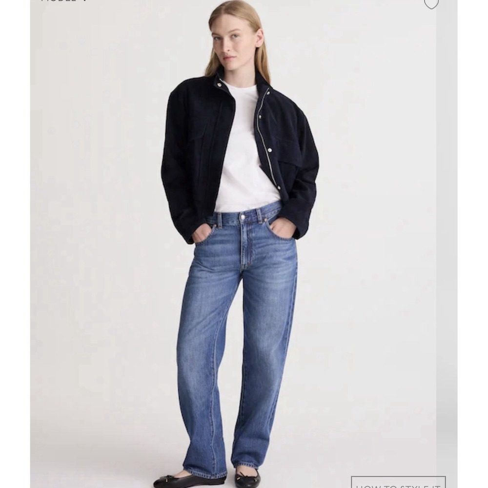MADEWELL The Dean Easy Straight Jean in Birkdale Wash: Airy Denim Size 29 NY986